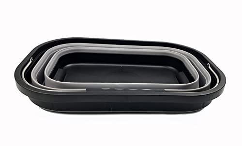 SAMMART 20.8L Collapsible Rectangular Handy Basket/Bucket