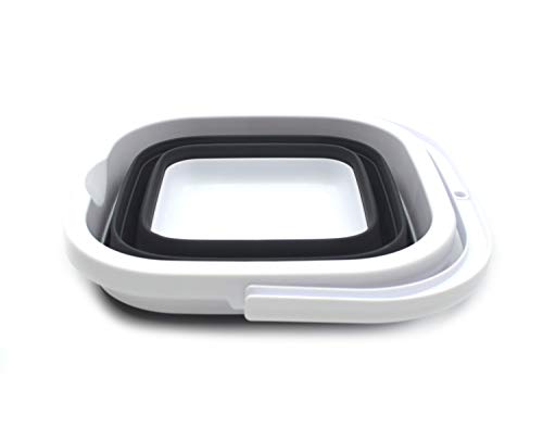 SAMMART 5L Collapsible Rectangular Handy Basket/Bucket