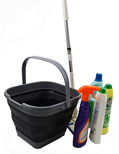 SAMMART 10L Collapsible Rectangular Handy Basket/Bucket