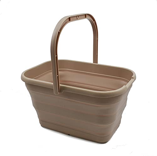 SAMMART 12L Collapsible Rectangular Handy Basket/Bucket