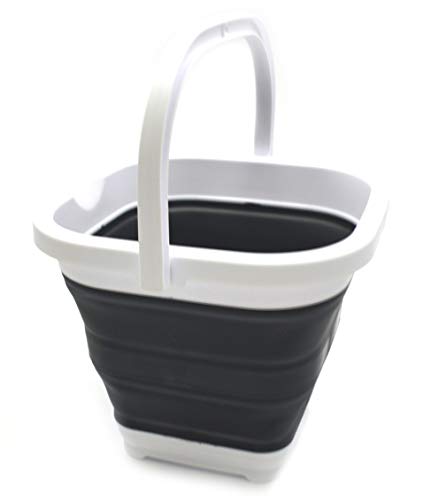 SAMMART 5L Collapsible Rectangular Handy Basket/Bucket