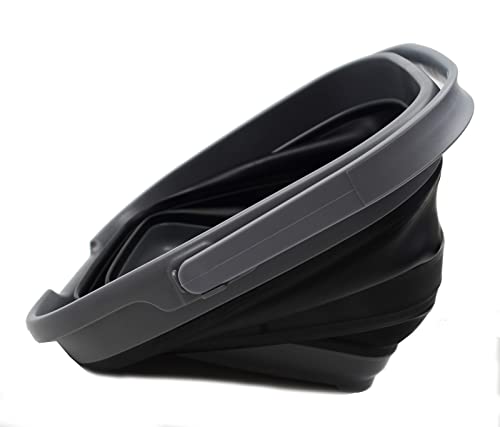 SAMMART 10L Collapsible Rectangular Handy Basket/Bucket