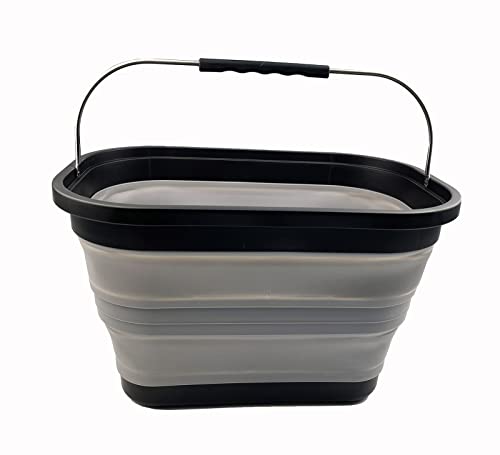 SAMMART 20.8L Collapsible Rectangular Handy Basket/Bucket