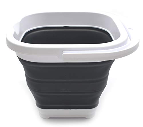 SAMMART 5L Collapsible Rectangular Handy Basket/Bucket