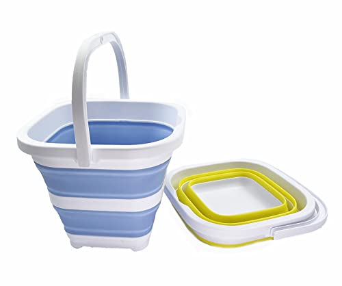 SAMMART 5L Collapsible Rectangular Handy Basket/Bucket