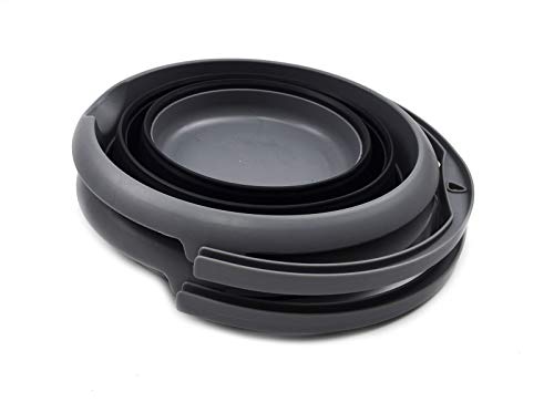 SAMMART 5L Collapsible Plastic Bucket - Foldable Round Tub - Portable Fishing Water Pail - Space Saving Outdoor Waterpot