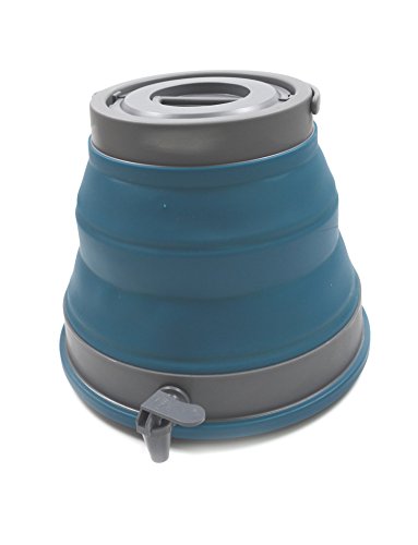 SAMMART 12.5L Portable Water Carrier,Collapsible Water Container, Emergency Cube Water Carrier, Outdoor Water Storage for Camping Hiking Climbing Backpacking (Deep Blue)