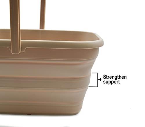 SAMMART 12L Collapsible Rectangular Handy Basket/Bucket