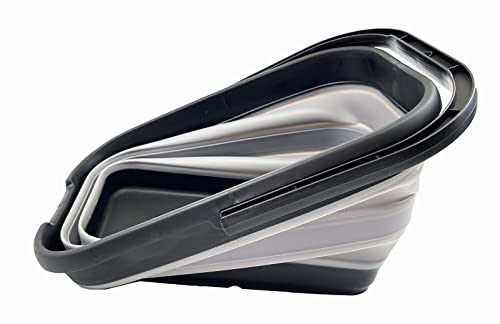 SAMMART 12L Collapsible Rectangular Handy Basket/Bucket