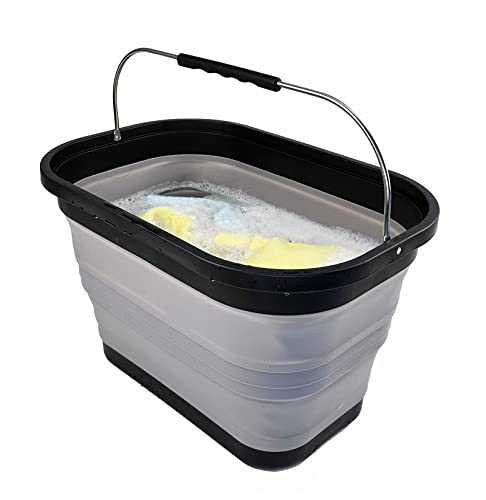 SAMMART 20.8L Collapsible Rectangular Handy Basket/Bucket