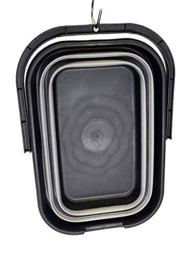 SAMMART 12L Collapsible Rectangular Handy Basket/Bucket