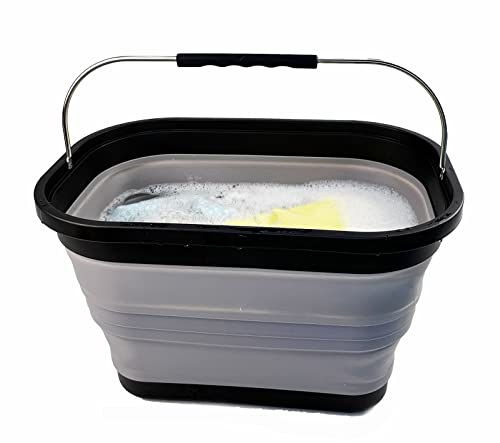 SAMMART 20.8L Collapsible Rectangular Handy Basket/Bucket