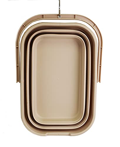 SAMMART 12L Collapsible Rectangular Handy Basket/Bucket