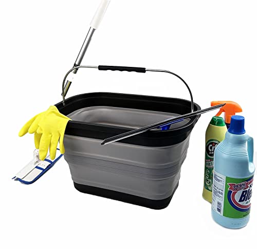 SAMMART 20.8L Collapsible Rectangular Handy Basket/Bucket