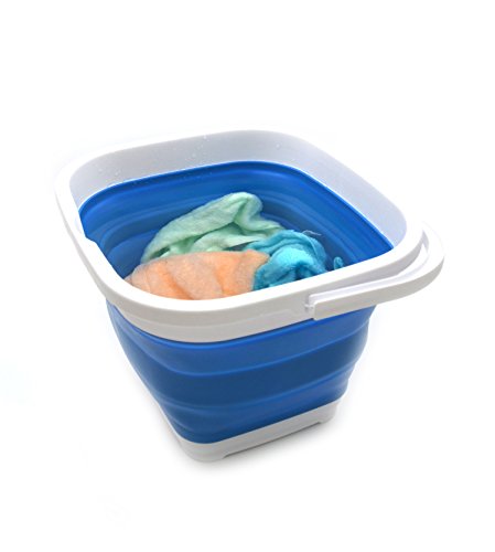 SAMMART 10.6L Collapsible Rectangular Handy Basket/Bucket