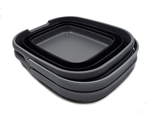 SAMMART 10L Collapsible Rectangular Handy Basket/Bucket