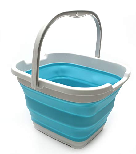 SAMMART 10L Collapsible Rectangular Handy Basket/Bucket
