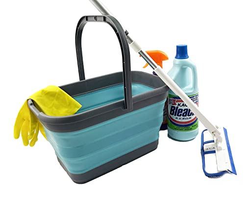 SAMMART 12L Collapsible Rectangular Handy Basket/Bucket