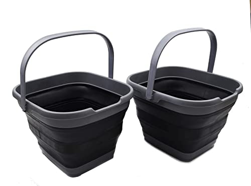 SAMMART 10L Collapsible Rectangular Handy Basket/Bucket
