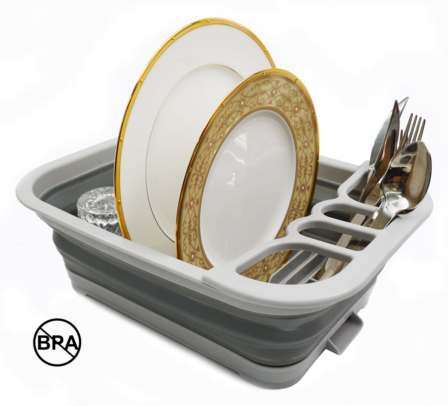 Collapsible dish drainer