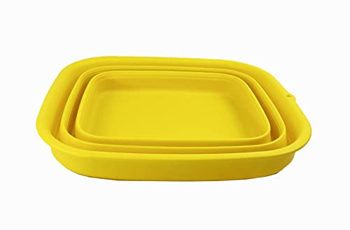 SAMMART 15L Collapsible Tub - Foldable Dish Tub - Portable Washing Basin - Space Saving Plastic Washtub