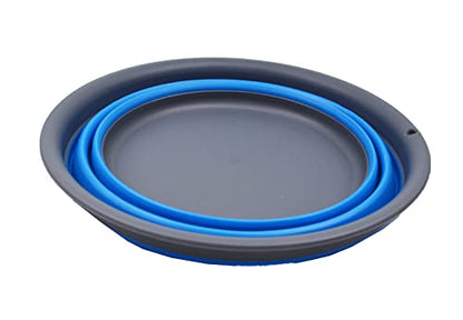 SAMMART 5.5L Collapsible Tub - Foldable Dish Tub - Portable Washing Basin - Space Saving Plastic Washtub