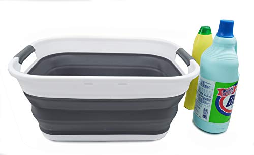 SAMMART 17.5L Collapsible/Foldable/Pop Up/Portable Washing Tub, Water Capacity 13.5L