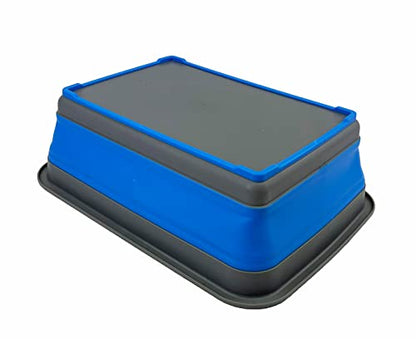 SAMMART 7L (1.85 Gallon) Collapsible Tub - Foldable Dish Tub - Portable Washing Basin - Space Saving Plastic Washtub