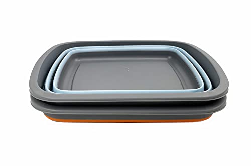 SAMMART New 10L Collapsible Tub-Foldable Dish Tub-Portable Washing Basin-Space Saving Plastic Washtub