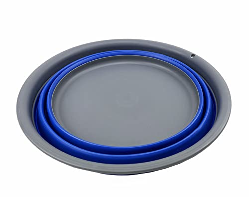 SAMMART 7.5L Collapsible Tub - Foldable Dish Tub - Portable Washing Basin - Space Saving Plastic Washtub