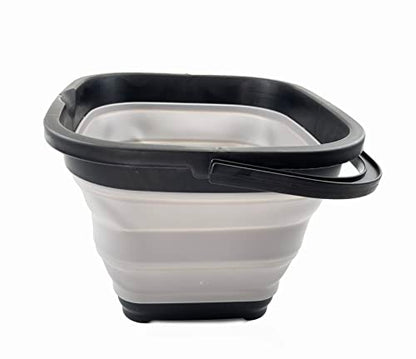 SAMMART 10L Collapsible Rectangular Handy Basket/Bucket
