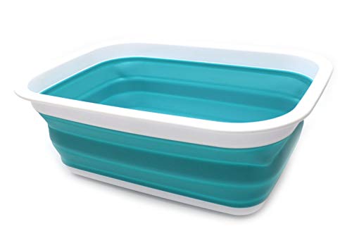 SAMMART SAMMART 9.2L Collapsible Tub - Portable Outdoor Picnic Basket/Crater - Foldable Shopping Bag - Space Saving Storage Container