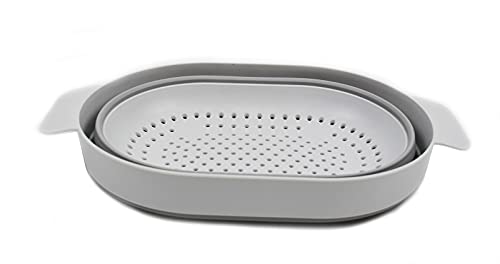 SAMMART 3L Over The Sink Oval Colander