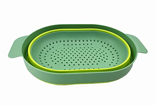 SAMMART 3L Over The Sink Oval Colander