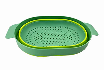 SAMMART 3L Over The Sink Oval Colander