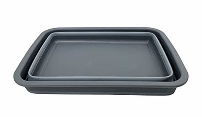 SAMMART 7L Collapsible Tub - Foldable Dish Tub - Portable Washing Basin - Space Saving Plastic Washtub
