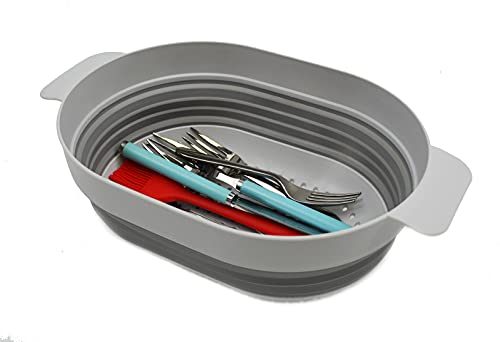 SAMMART 3L Over The Sink Oval Colander