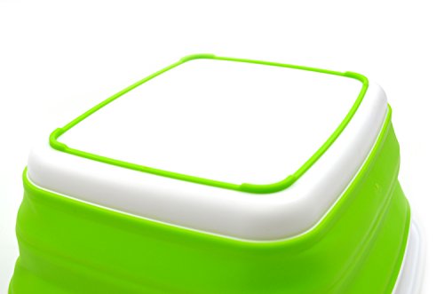 SAMMART Set of 2-7.7L Collapsible Tub - Foldable Dish Tub - Portable Washing Basin - Space Saving Plastic Washtub