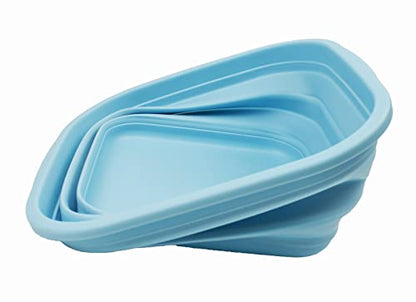 SAMMART 5.5L Collapsible Tub - Foldable Dish Tub - Portable Washing Basin - Space Saving Plastic Washtub