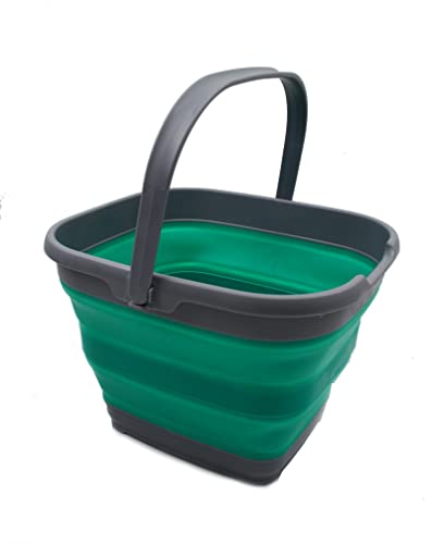 SAMMART 10L Collapsible Rectangular Handy Basket/Bucket