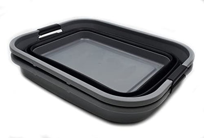 SAMMART 41L Collapsible Plastic Laundry Basket - Foldable Pop Up Storage Container/Organizer - Space Saving Hamper/Basket, Water capacity: 32L