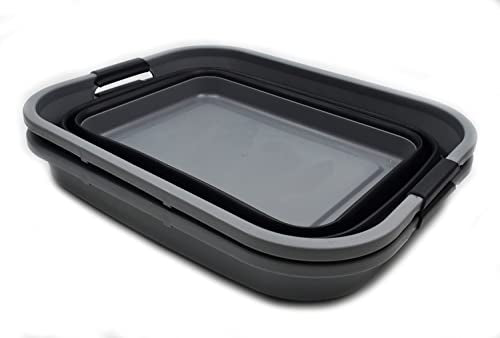 SAMMART 41L Collapsible Plastic Laundry Basket - Foldable Pop Up Storage Container/Organizer - Space Saving Hamper/Basket, Water capacity: 32L