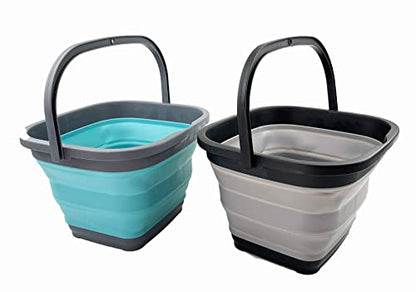 SAMMART 10L Collapsible Rectangular Handy Basket/Bucket