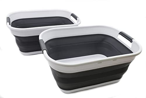 SAMMART 17.5L Collapsible/Foldable/Pop Up/Portable Washing Tub, Water Capacity 13.5L