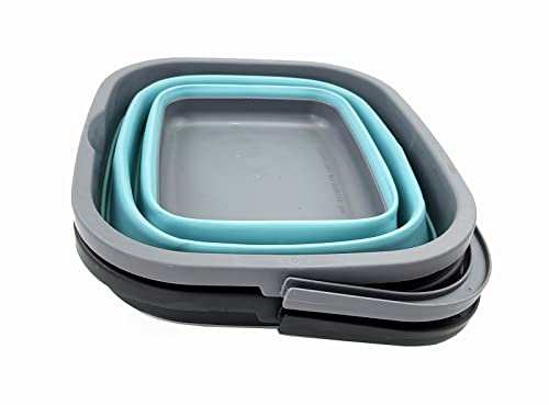 SAMMART 10L Collapsible Rectangular Handy Basket/Bucket