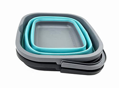 SAMMART 10L Collapsible Rectangular Handy Basket/Bucket