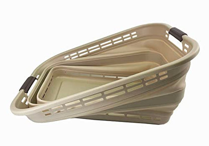 SAMMART 42L Collapsible Plastic Laundry Basket - Foldable Pop Up Storage Container/Organizer - Portable Washing Tub - Space Saving Hamper/Basket