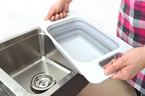 SAMMART Collapsible Over The Sink Rectangular Tub