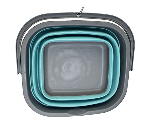 SAMMART 10L Collapsible Rectangular Handy Basket/Bucket