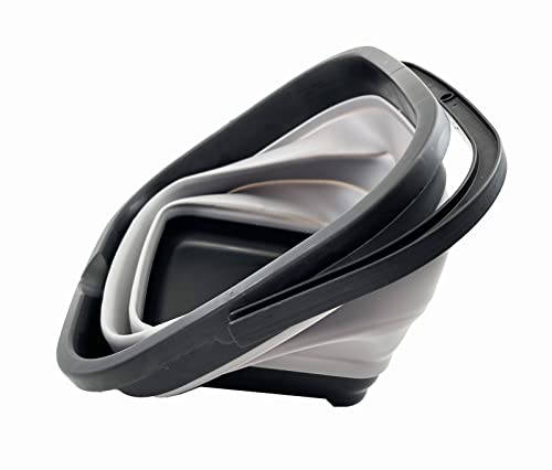 SAMMART 10L Collapsible Rectangular Handy Basket/Bucket